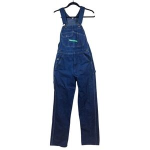 Key Imperial Denim Bib Overalls 30x34 Blue Pockets Workwear Retro Streetwear